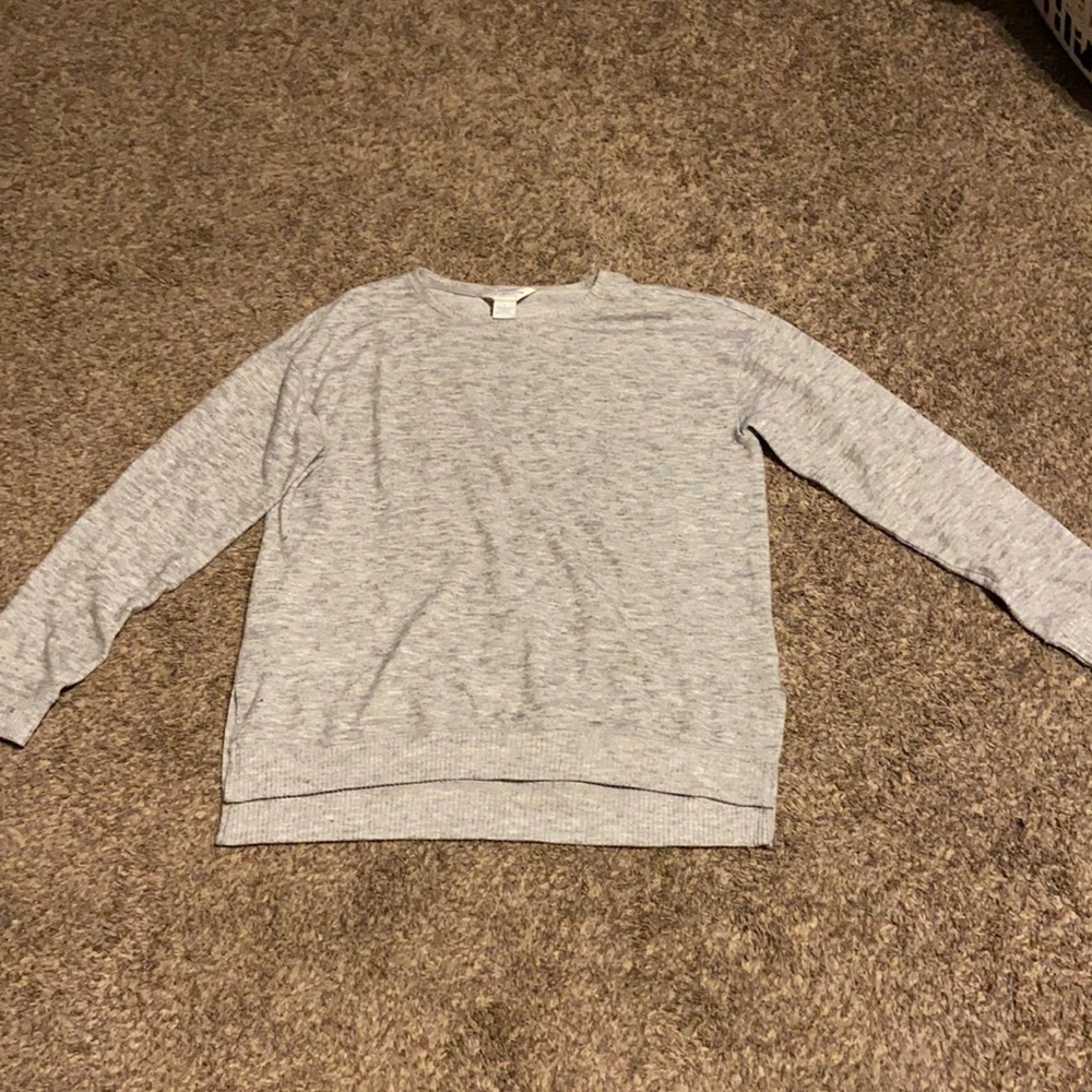 Grey long sleeve sweater size large